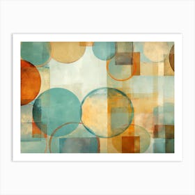 Abstract Circles 11 Art Print