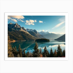 Mountain Lake Art Print