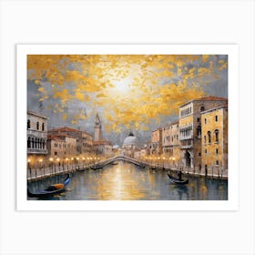 Golden Venice Art Print