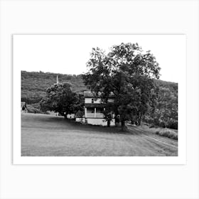 Farm House BW 1 Art Print