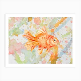 watercolor fish Art Print