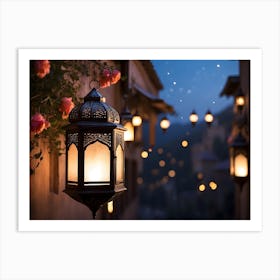 Ramadan Islamic Lanterns at night 5 Art Print