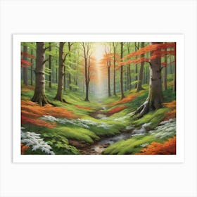 Walk In The Woods Art Print