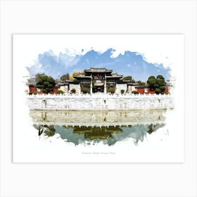 Confucian Temple, Yunnan, China Art Print