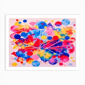 Tie Dye Abstract Colors Design Art Print