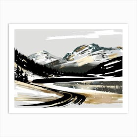 Road To The Mountains 5 Art Print