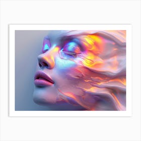 Woman'S Face 1 Art Print