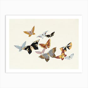 Vintage Butterflies Art Print