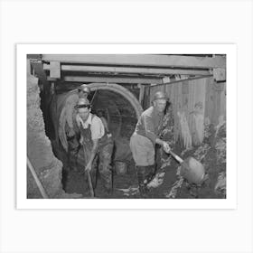 Excavating Work, Construction Of Sewage Lines And Sewage Disposal Plant, A Wpa (Work Projects Administration) Art Print
