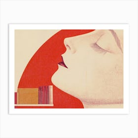 Woman'S Face 50 Art Print