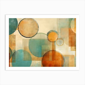 Abstract Circles 5 Art Print