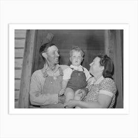Mr And Mrs, Schroeder And Their Son, He Is A Rehabilitation Borrower Living On The Vale Owyhee Irrigation Project Art Print