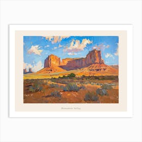Western Landscapes Monument Valley 7 Poster Art Print