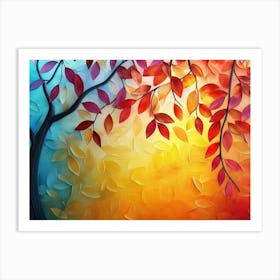 Abstract Tree Painting 3 Art Print