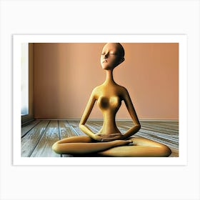 Meditating Woman 1 Art Print