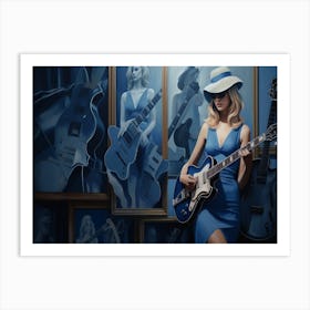 Blues Soul Series 19 - Jazzy Sass Blues Guitar Art Print