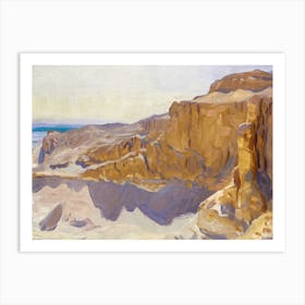 Thebes Egypt Cliffs Art Print