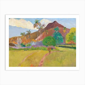 Tahitian Landscape, Paul Gauguin Art Print