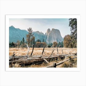 Yosemite Mountain Scenery Art Print