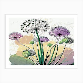 Allium 3 Art Print