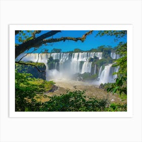 Iguazu Falls on Argentina side Art Print