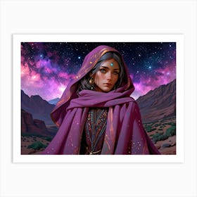 Woman In The Desert 5 Art Print