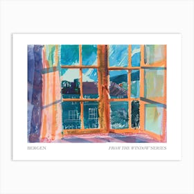 Bergen From The Window Series Poster Painting 2 Art Print