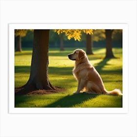 Golden Retriever Dog Art Print