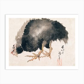 Cock (19th Century) Vintage Painting, Katsushika Hokusai Art Print