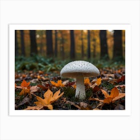 Mushroom In The Forest Art Print