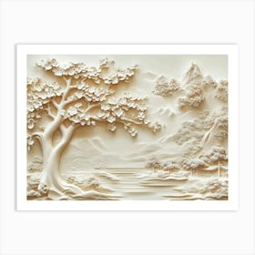 Chinese Landscape 12 Art Print