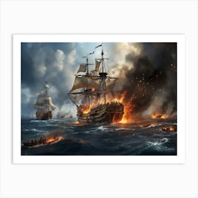 Battle Of The Atlantic Art Print