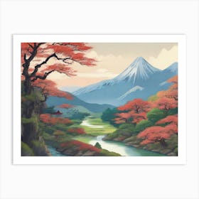 Japanese Landscape Japan Travel Nature Art Art Print