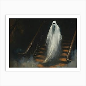 Ghost On The Stairs Art Print