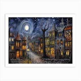 Night In The City 4 Art Print