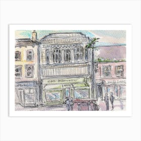 Cafe Madeleine With Buddleia 30th Dec 2024 Art Print