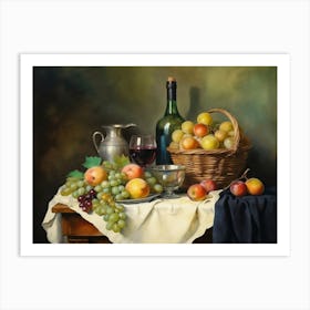 Still Life With Fruit Art Print