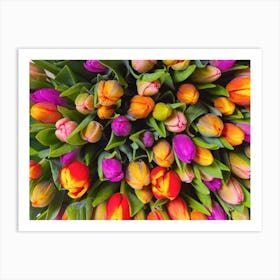 Tulips At Flower Shop Art Print