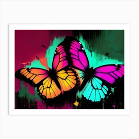 Colorful Butterflies 101 Art Print