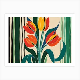 Tulips In A Vase 5 Art Print