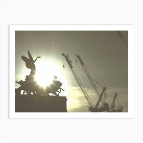 Wellington Arch Silhouette at Sunset Art Print