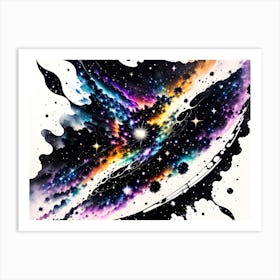 Galaxy Painting 5 Art Print