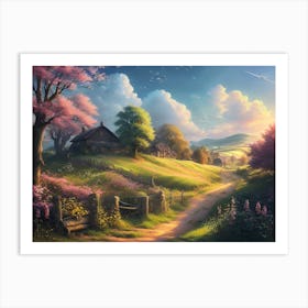 Flowering Path Art Print