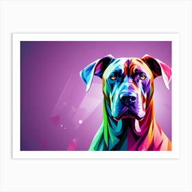 GREAT DANE, colorful dog illustration, dog portrait, animal illustration, digital art, pet art, dog artwork, dog drawing, dog painting, dog wallpaper, dog background, dog lover gift, dog décor, dog poster, dog print, pet, dog, vector art, dog art Art Print