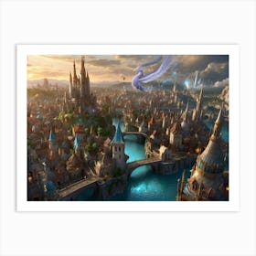 Fairytale City 4 Art Print