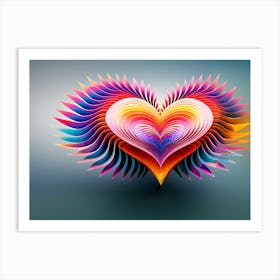 Heart Of Paper Art Print