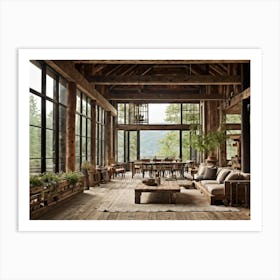 A Robust Industrial Scene Is Emerging In Brilliant Ultra Clear Resolution Setting A Captivating Sc (4) Art Print