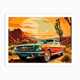 Steed and Steel: Vintage Ford Elegance Art Print