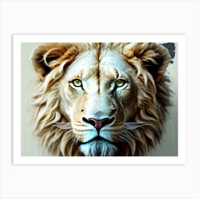 Lion Head 61 Art Print