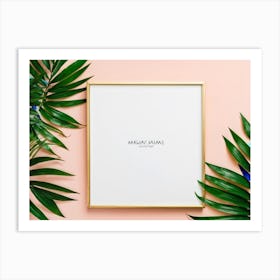 Gold Frame Mockup Art Print